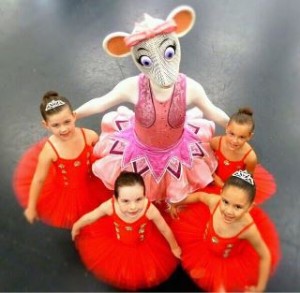 DLDC budding ballerinas with Angelina Ballerina
